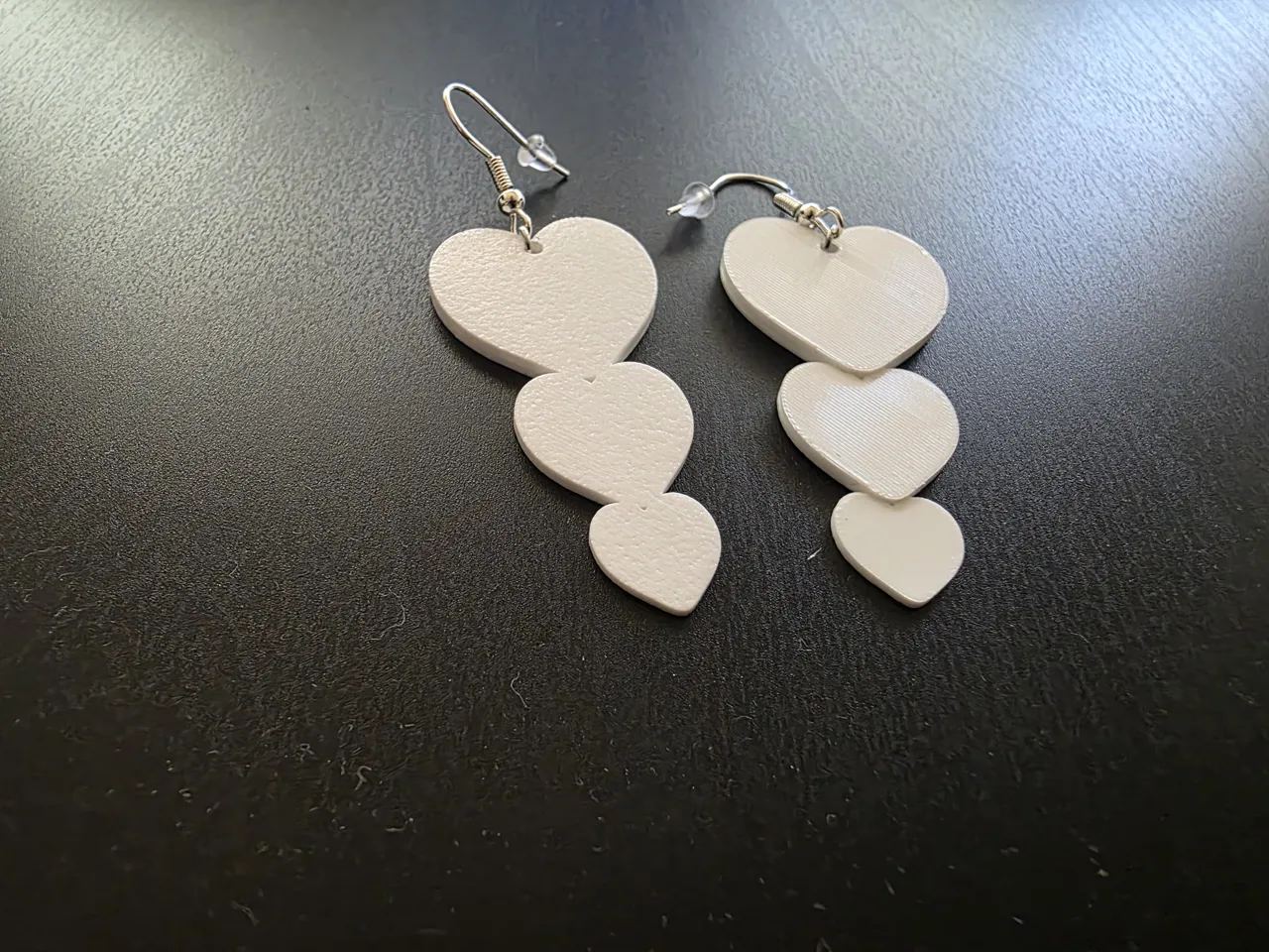 Earrings - Triple Heart Love view 3