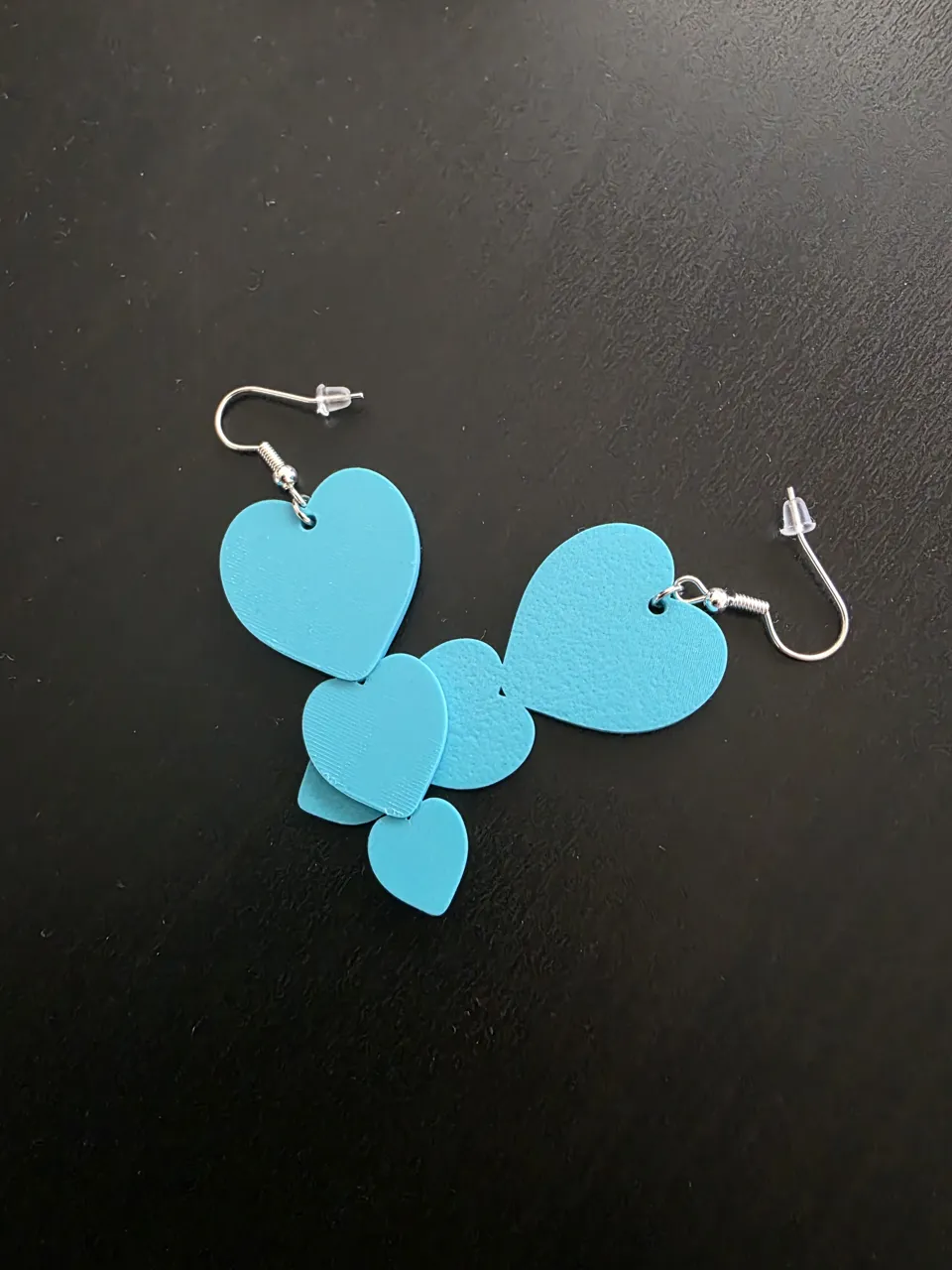 Earrings - Triple Heart Love view 2