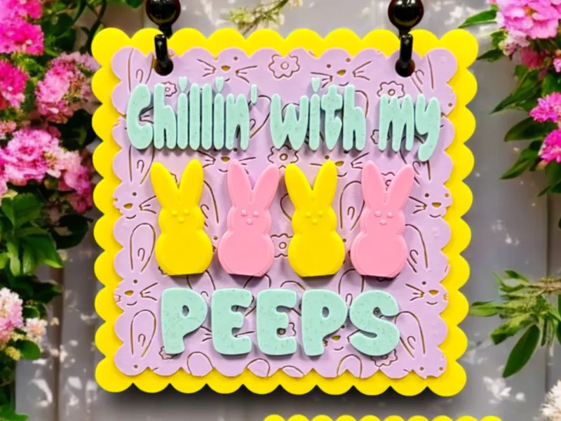 Chillin' with my PEEPS Easter Signs/Basket Tags