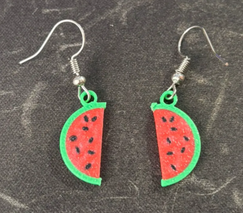 Earrings watermelon