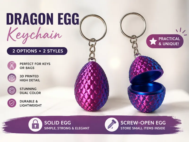 Dragon Egg Keychains