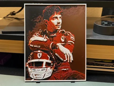 Charles Leclerc F1 HueForge (w + w/o AMS)