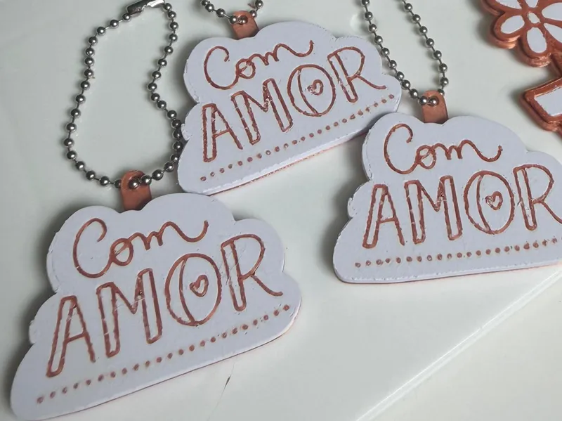 CHAVEIRO COM AMOR