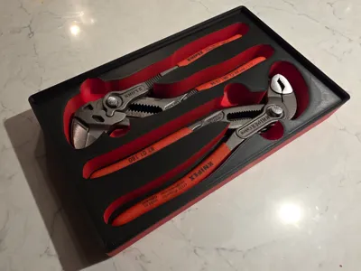Gridfinity shadow tray for Knipex pliers