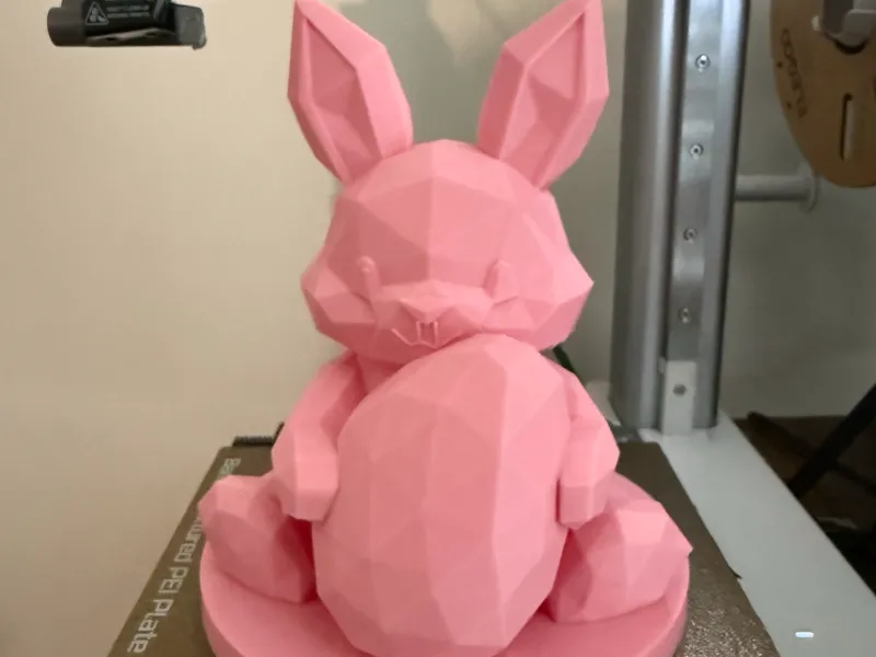 Low-Poly Easter Bunny with Egg