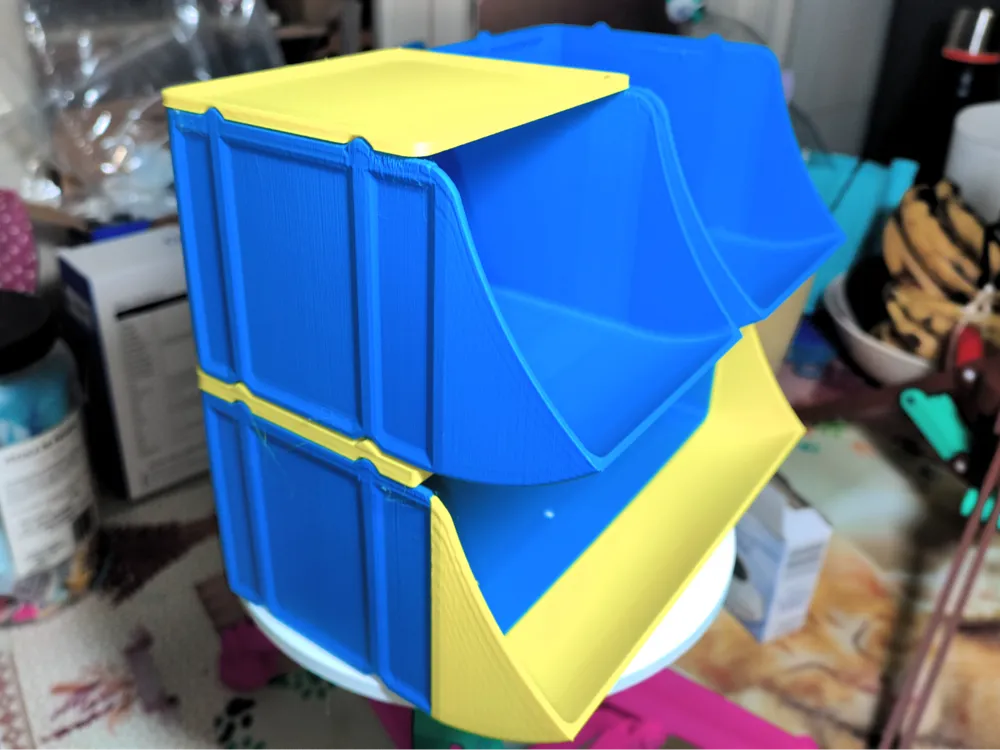 Stackable Storage Containers 14x11/14x21cm - Free 3D Print Model ...
