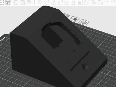 Ryobi Battery Holder - Printed in ASA with brim