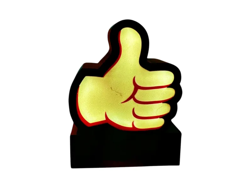 Emoji thumbs up Light box