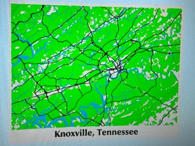 Knoxville, Tennessee map
