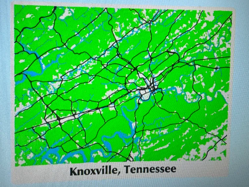 Knoxville, Tennessee map