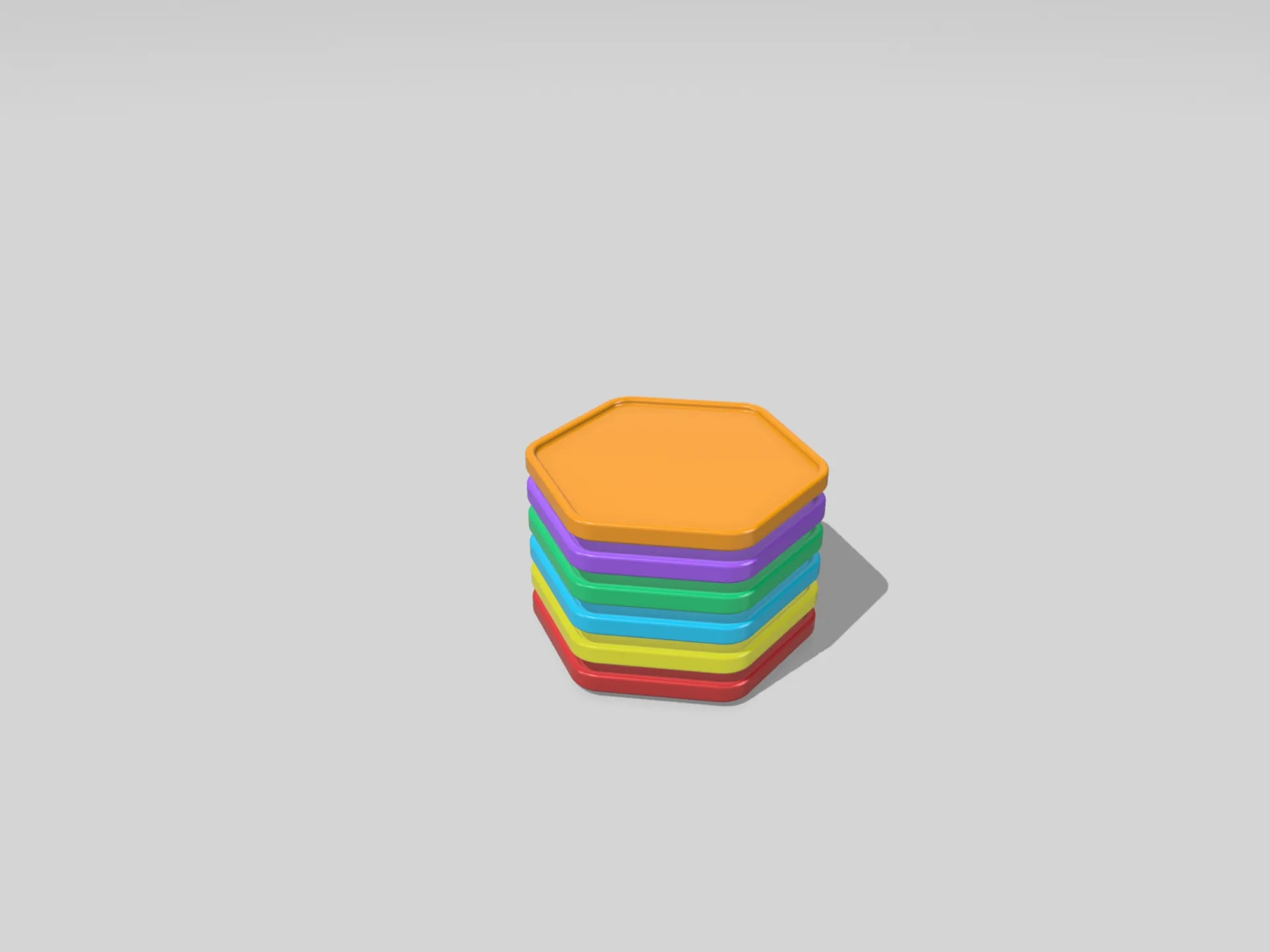 Miniatura 2 do modelo 3D 可堆叠杯垫
