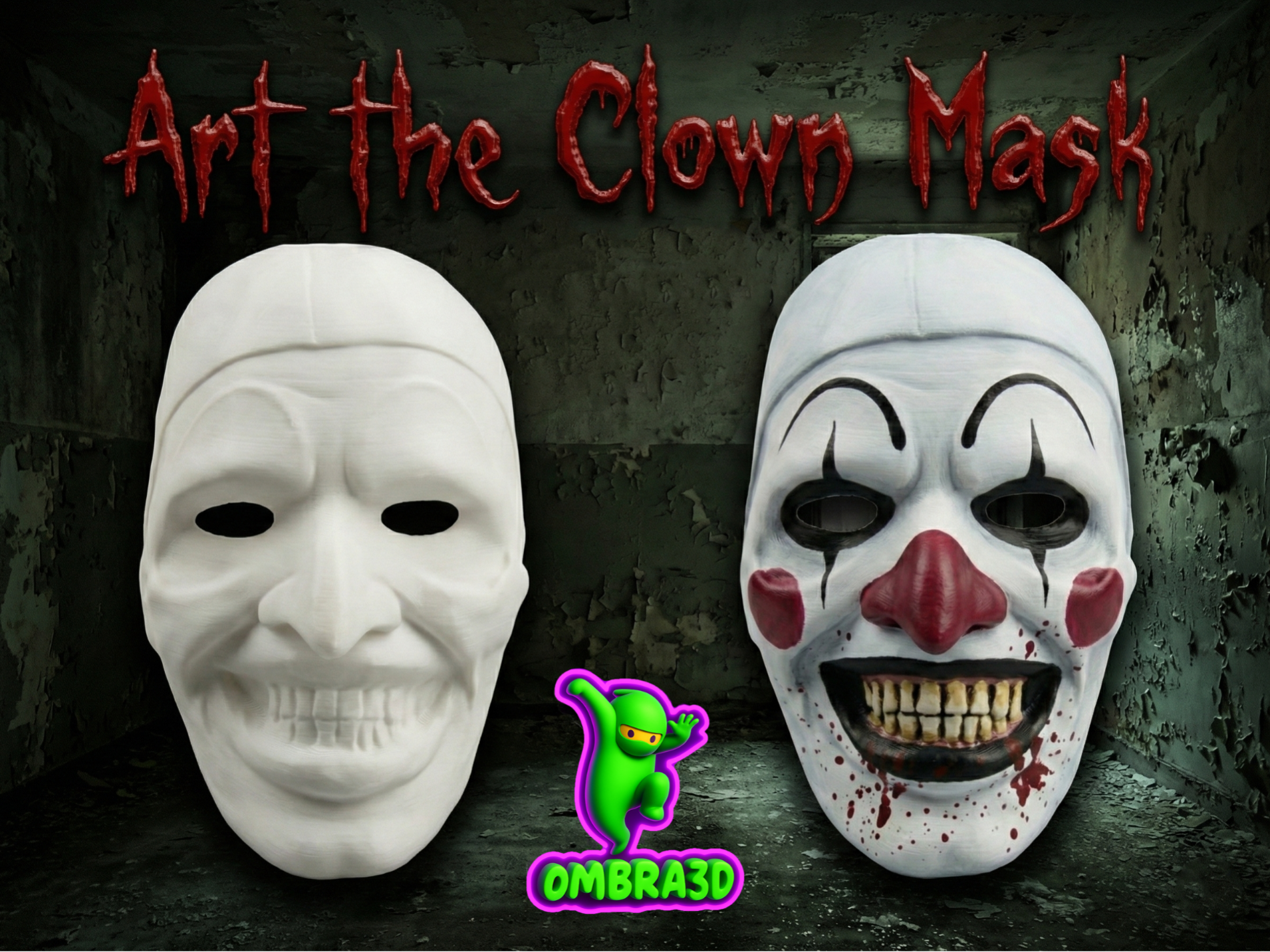 Art the Clown Mask (Terrifier Fan-Art)