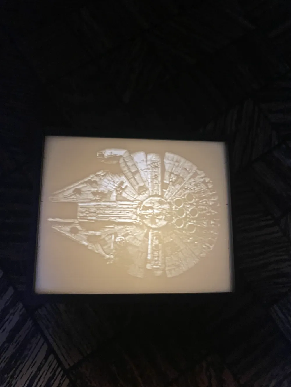 Millennium Falcon Lightbox - Free 3D Print Model - MakerWorld