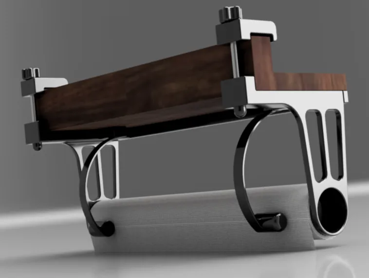 Paper Towel Holder Removable/Adjustable Undermount
