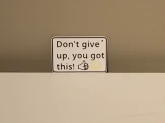 don't give up keychain