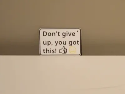 don't give up keychain