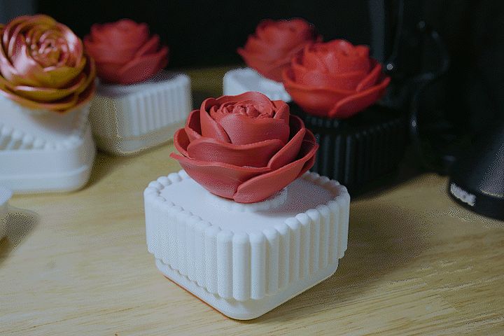 Valentine Rose Gift Box Container