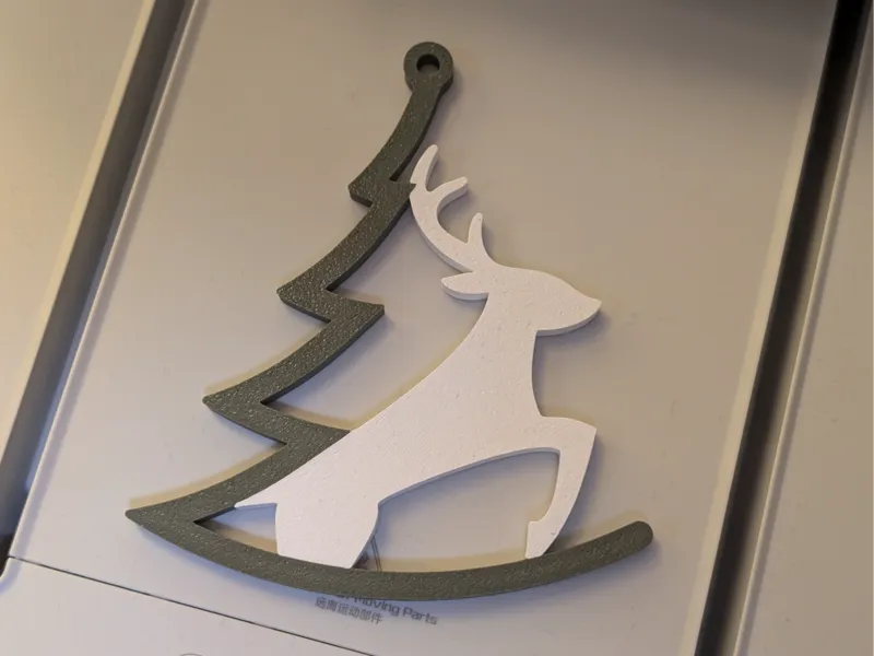 Deer Christmas Tree Ornament