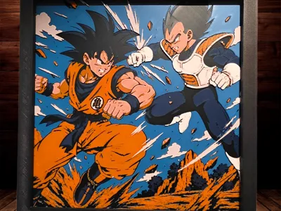 Dragon Ball Z - Goku vs Vegeta (Pt1)