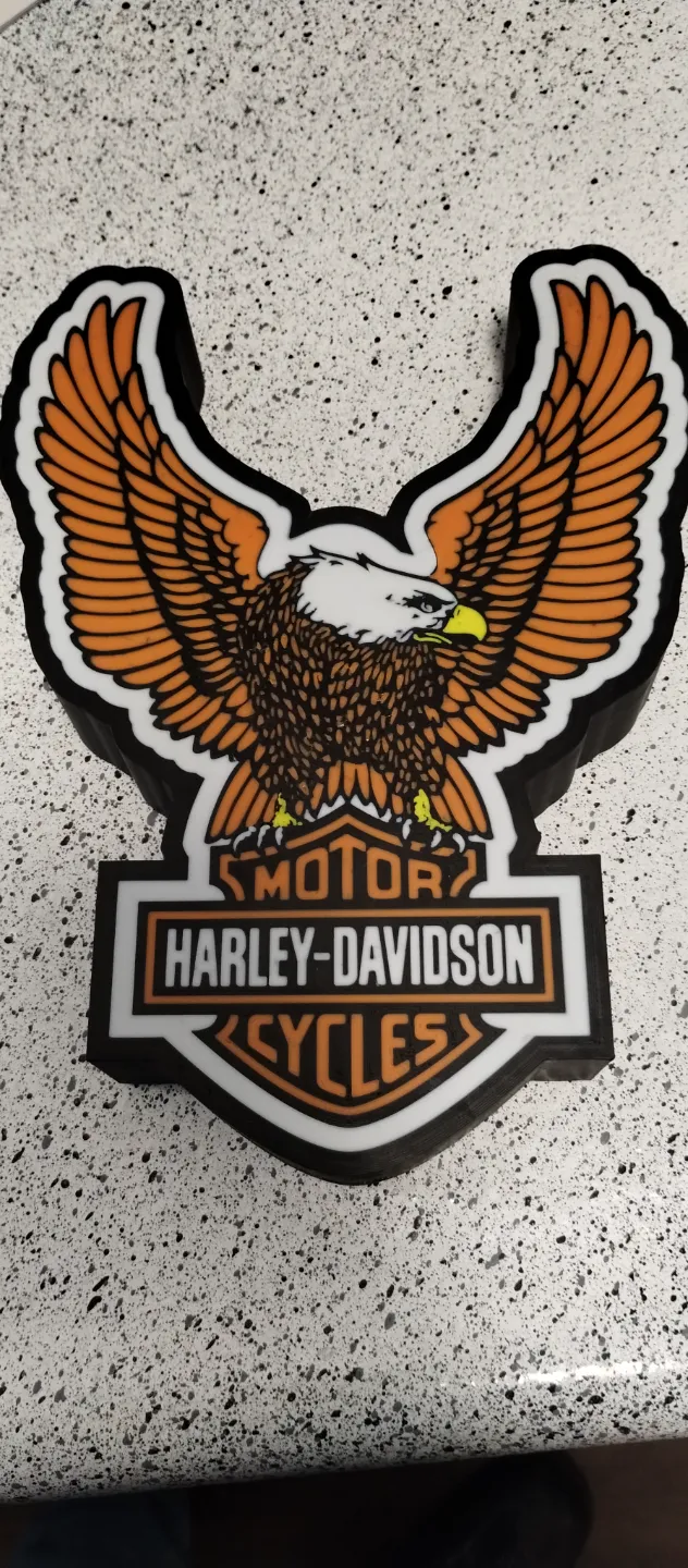 Harley Eagle Lightbox