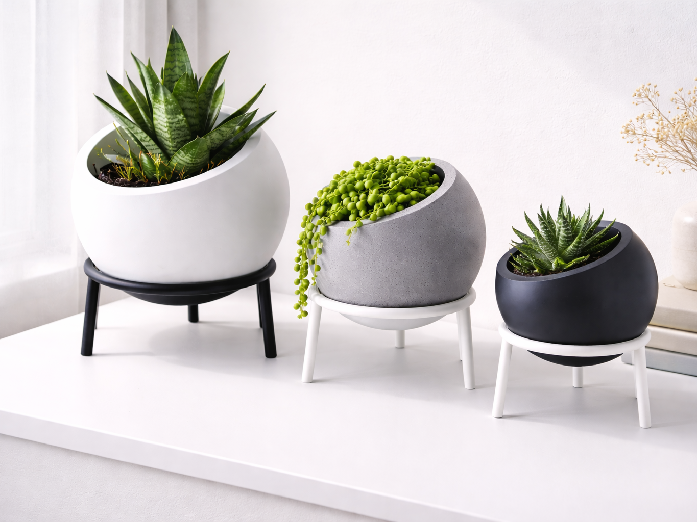 Spherical Planter with Stand(100mm)