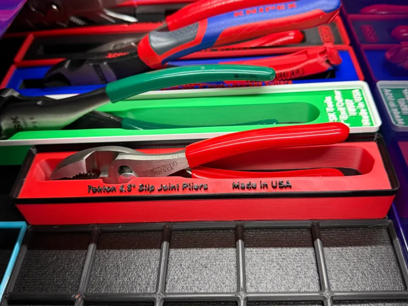 Tekton 37122 Slipjoint 6.5” pliers Gridfinity