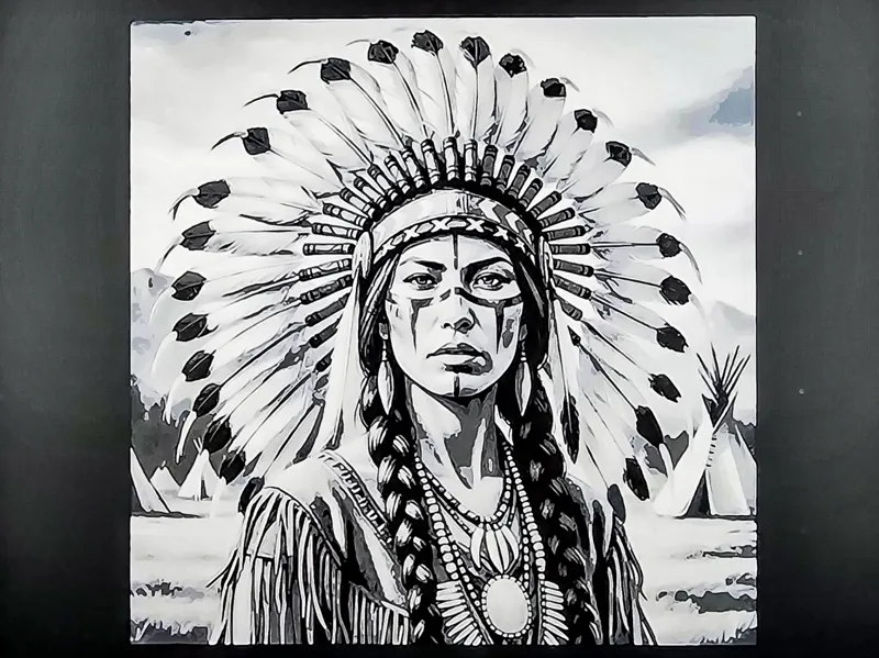 Indianerin 200 x 200