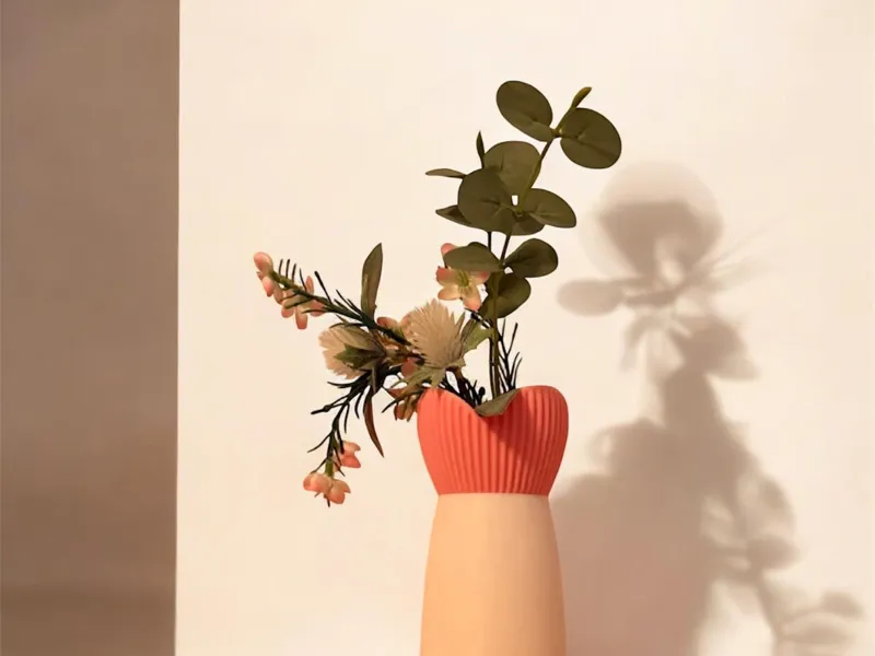 Moderne Herzvase, Valentinstagsgeschenk