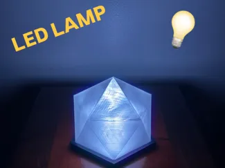 Translucent Icosahedron Lamp