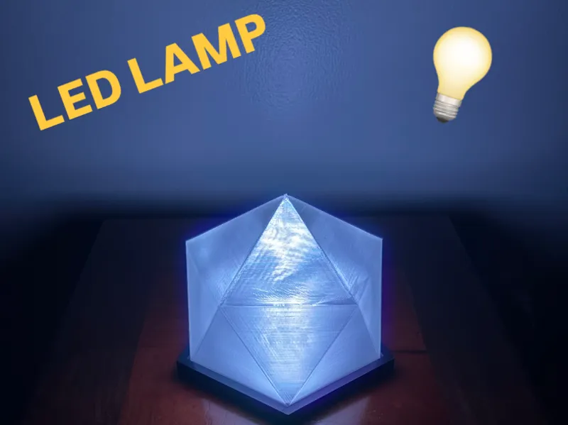 Translucent Icosahedron Lamp