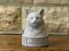 Cat Head Urn with twist-lock bottom without Base