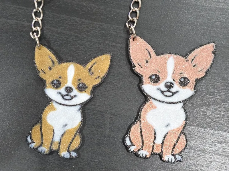 Chihuahua keychain by MJ Prints Portugal