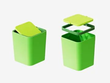 Letrero o emblema decorativo: Simple Trash Can — vista de referencia 2