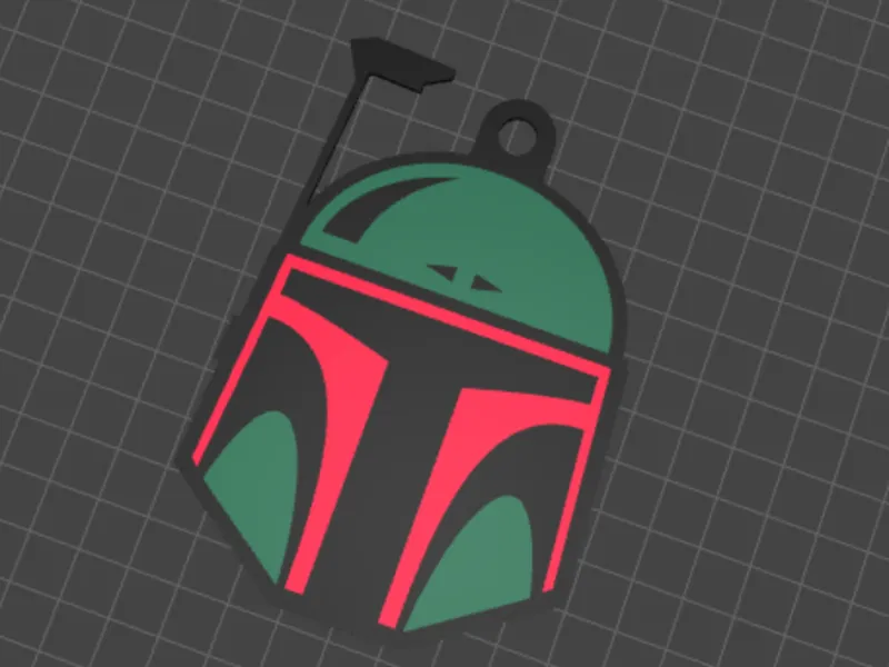 Boba Fett Keychain & Xmas Decor by Alvaro Pinot