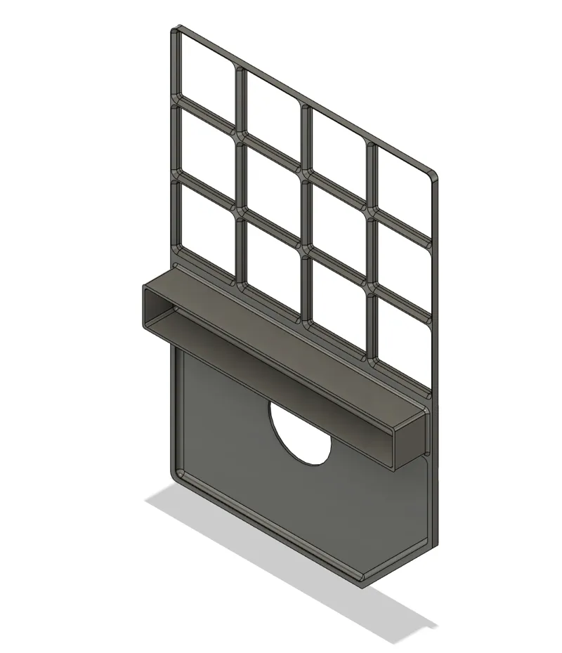 Glowforge Escutcheon Gridfinity Base