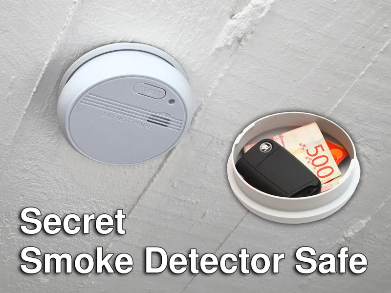 Secret Smoke Detector Safe