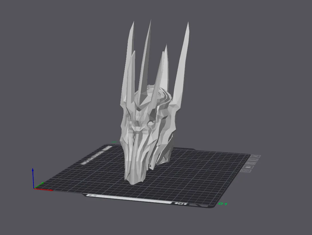 Saurons Helmet | Lord of the Rings view 2