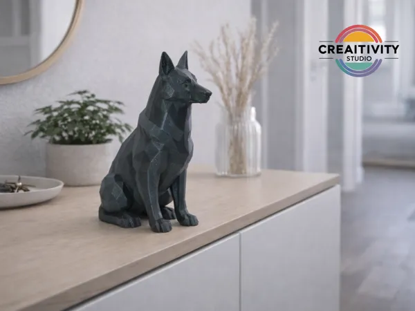 Berger allemand low poly