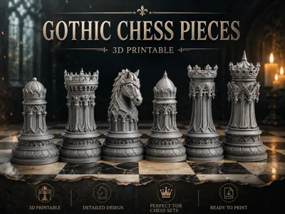 Gothic Chess Pieces