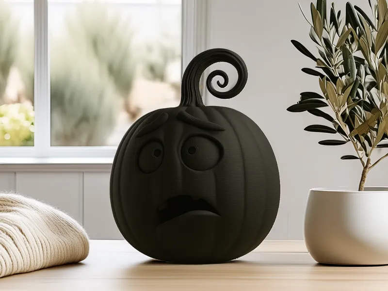 Halloween Surprised Pumpkin
