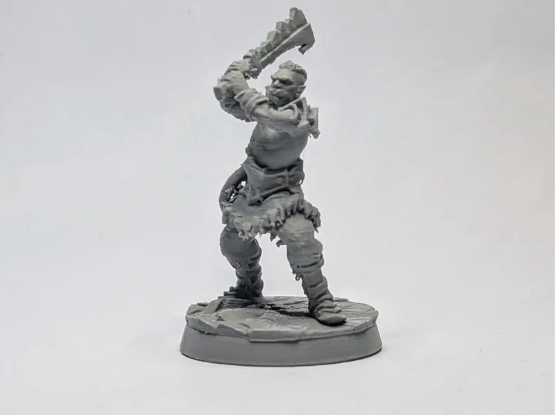 Half-Orc Barbarian - Daily Miniature Challenge