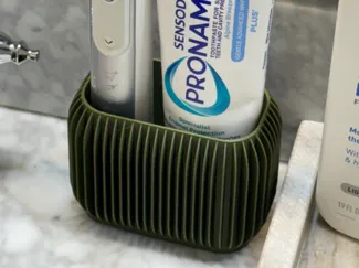 Toothbrush and Toothpaste Holder