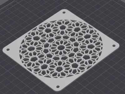 Tessellation Geometric Hex Pattern Fan Cover