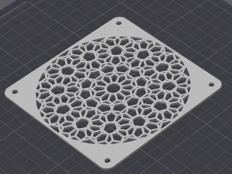 Tessellation Geometric Hex Pattern Fan Cover