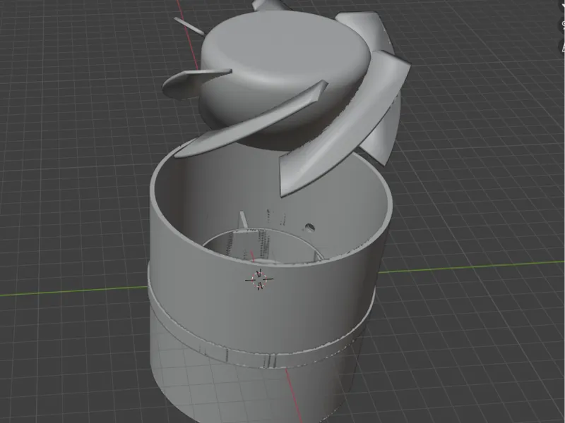 Duct Vent D100, Full Assembly