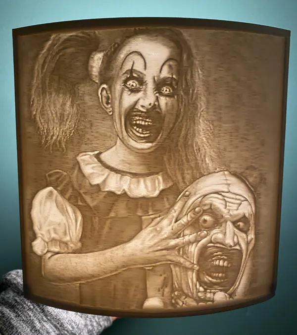 Petite fille de Terrifier — lithophane