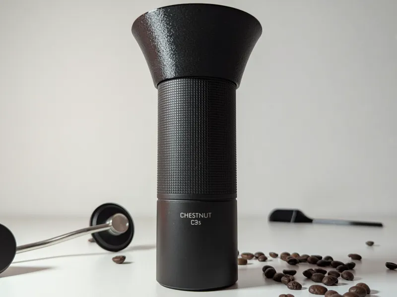 Timemore C3s Coffee Grinder – DosRing Stand Funnel