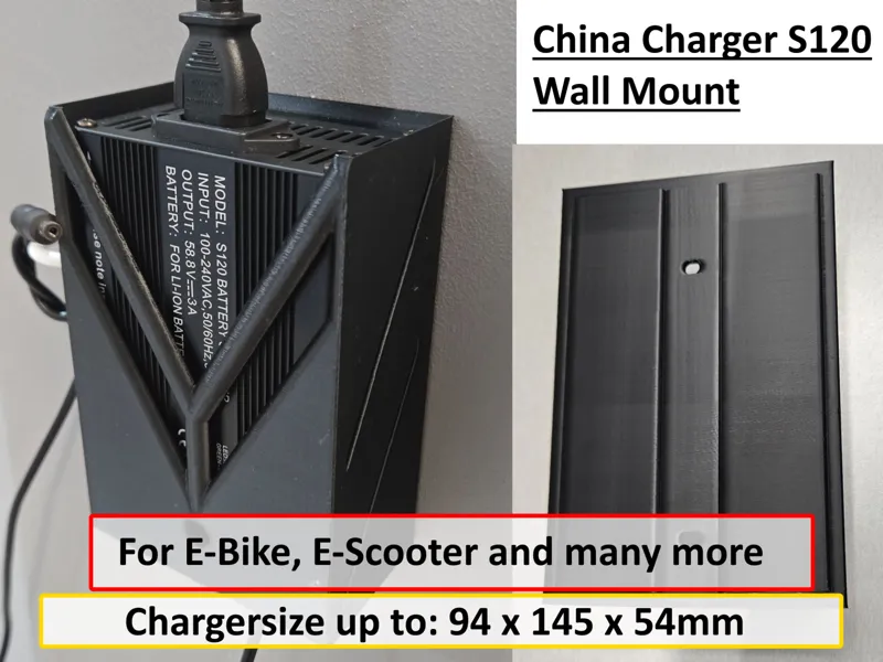Universal 48V Battery Charger Wall Mount