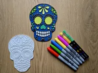 Panneau à colorier Día de los Muertos — photo 1