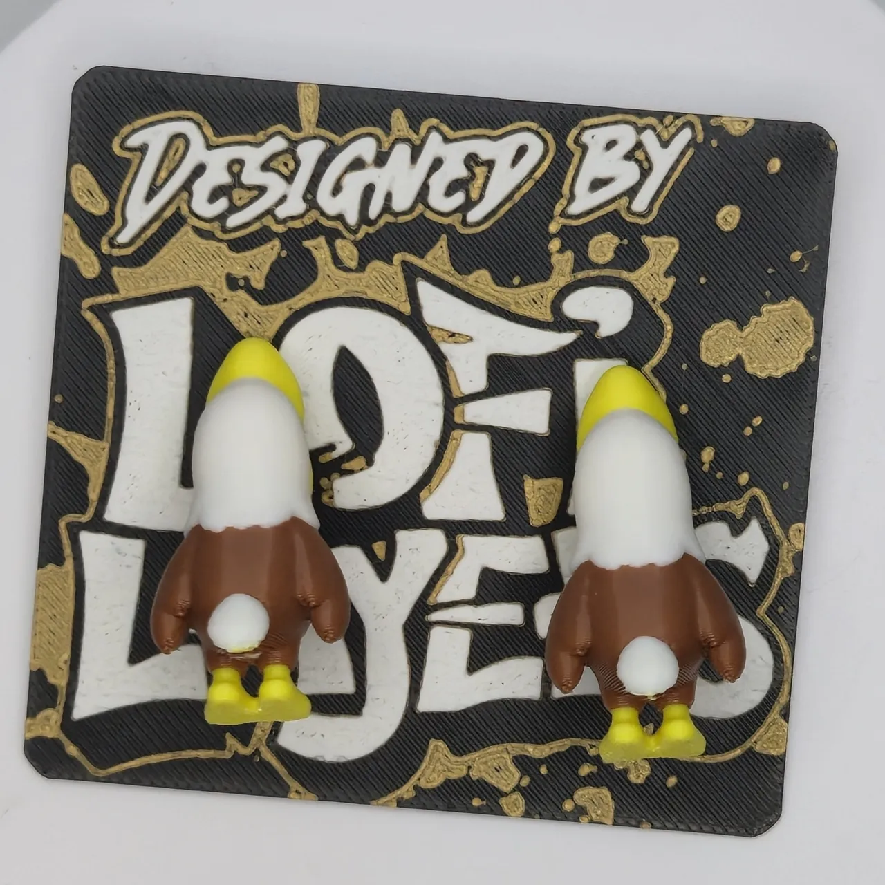 Eagle Freedom Chomper Earrings view 3